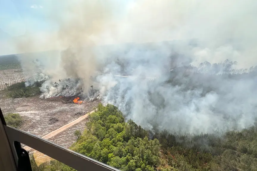 Georgia Wildfire Grows Rapidly, Destroys Dozens of Homes — Weather